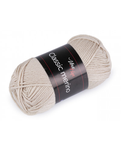 Fire de tricotat clasică Merino 50 g | Mimib