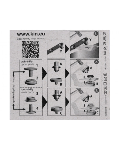 Capse metalice cu aplicator, Ø15 mm | Mimib