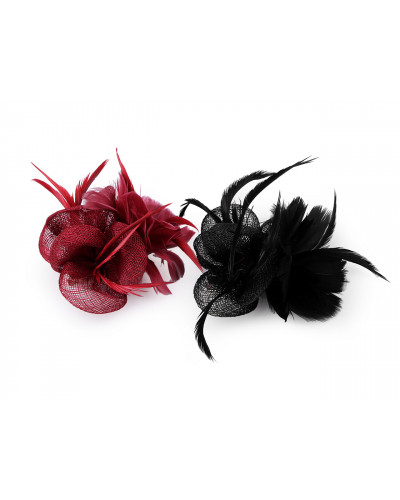 Fascinator / brosa floare cu pene | Mimib