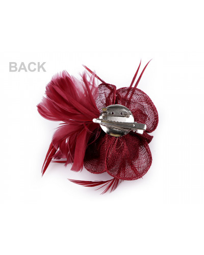 Fascinator / brosa floare cu pene | Mimib