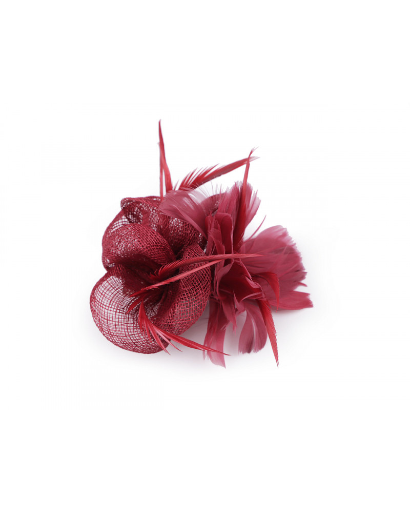 Fascinator / brosa floare cu pene | Mimib