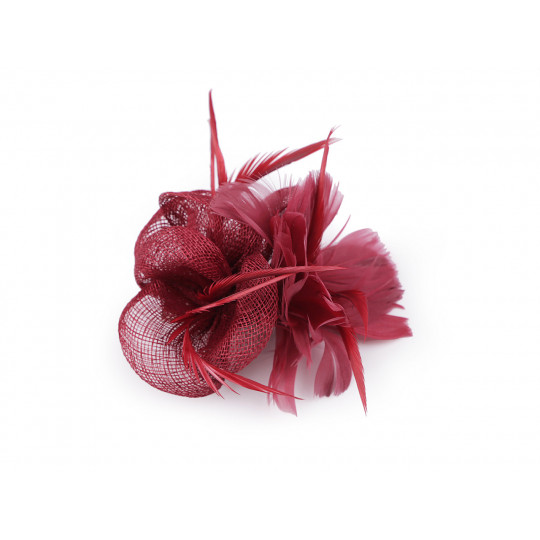 Fascinator / brosa floare cu pene | Mimib