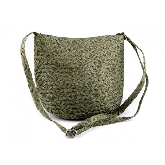 Geantă crossbody din paie din hârtie 23x30 cm | Mimib