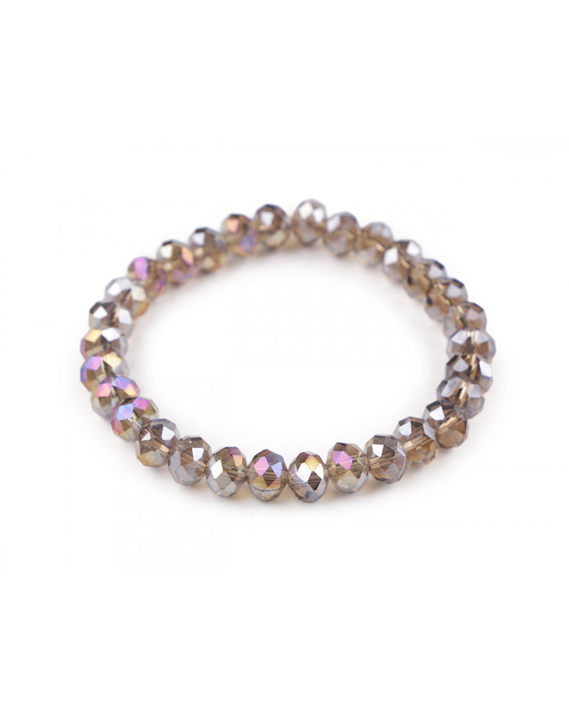 Bratara elastcica din margele de sticla cu efect AB | Mimib