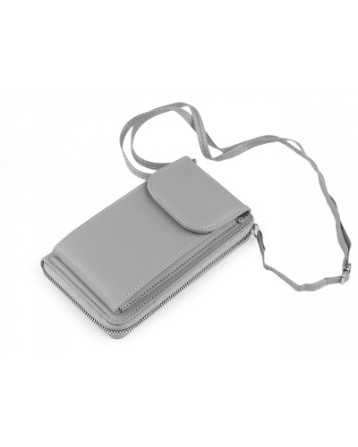 Portofel crossbody cu buzunar pentru telefon mobil 11x19cm | Mimib