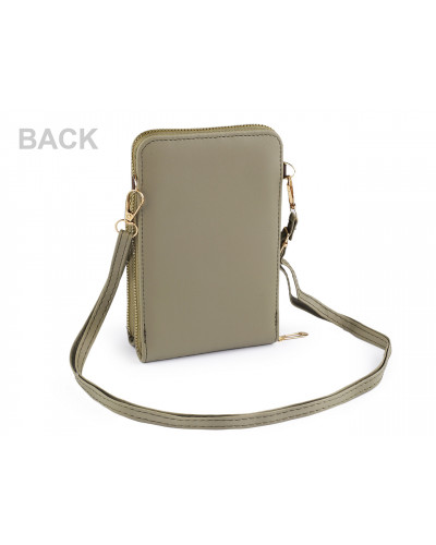 Portofel crossbody cu buzunar pentru telefon mobil 11,5x18cm | Mimib