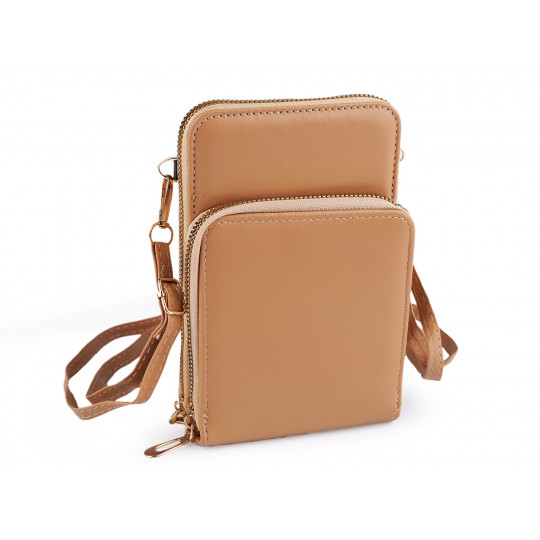 Portofel crossbody cu buzunar pentru telefon mobil 11,5x18cm | Mimib