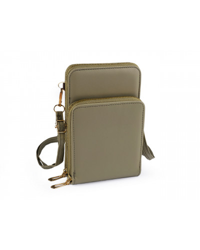 Portofel crossbody cu buzunar pentru telefon mobil 11,5x18cm | Mimib