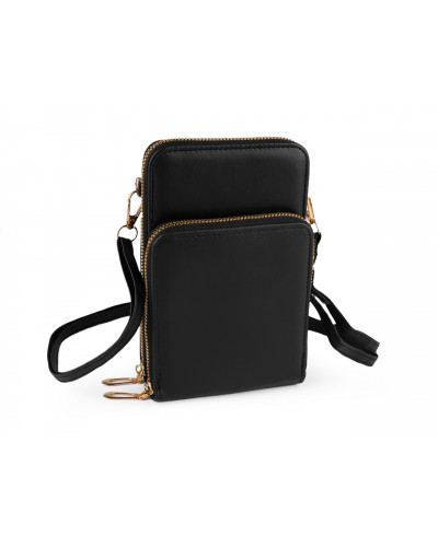 Portofel crossbody cu buzunar pentru telefon mobil 11,5x18cm | Mimib