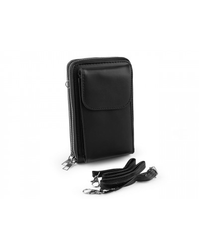 Portofel crossbody cu buzunar pentru telefon mobil 11x18cm | Mimib