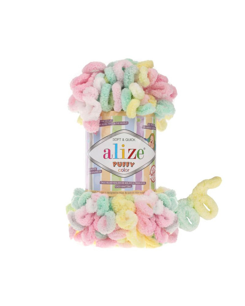 Pletacia priadza Alize Puffy Color 9m, 100 gr. | Mimib