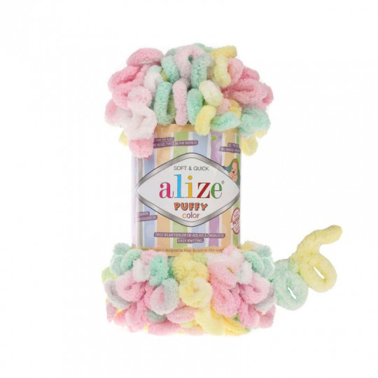 Pletacia priadza Alize Puffy Color 9m, 100 gr. | Mimib