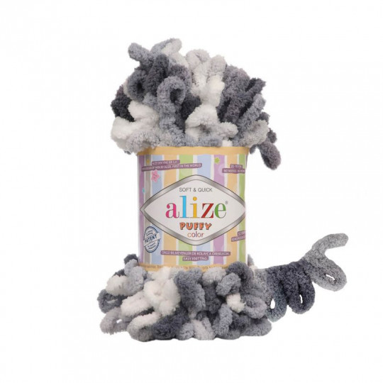 Pletacia priadza Alize Puffy Color 9m, 100 gr. | Mimib
