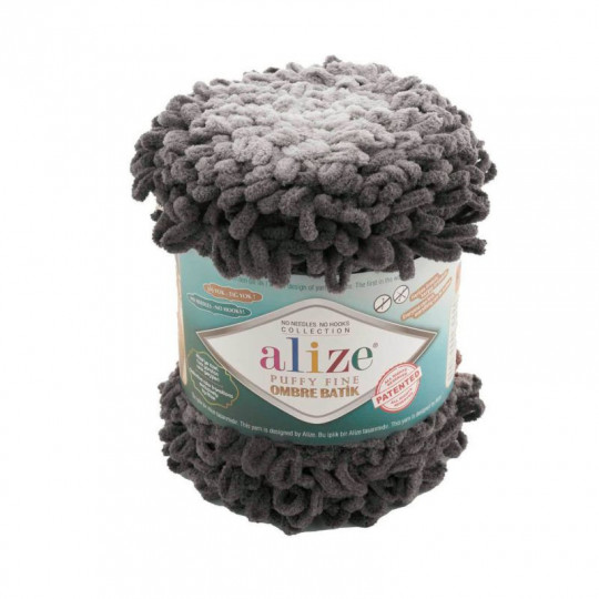 Fir de tricotat Alize Puffy Fine Ombre Batik 73m, 50 gr. | Mimib