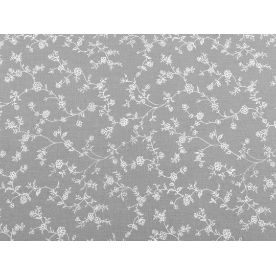 Bumbac imprimat cu motiv floral - 1 m | Mimib