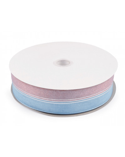 Panglica din organza cu lurex latime 40 mm - 1 m | Mimib