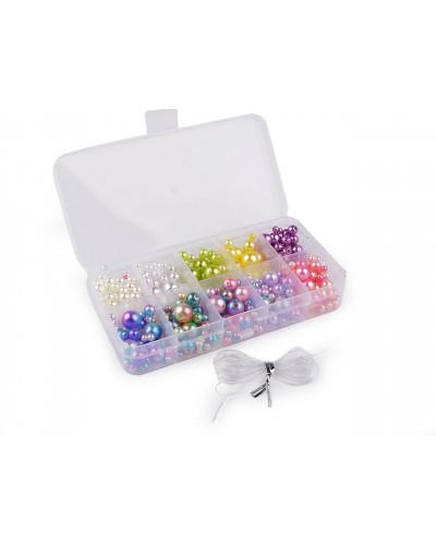 Set de perle din plastic - 1 cutie | Mimib