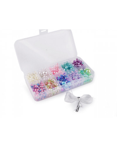 Set de perle din plastic - 1 cutie | Mimib