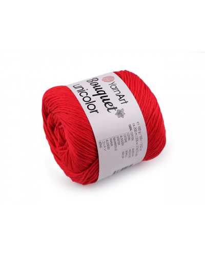 Fire de tricotat bumbac Bouquet Unicolor 100 g - 1 buc. | Mimib