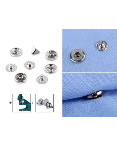 Capse metalice, Ø10 mm - 50 set | Mimib