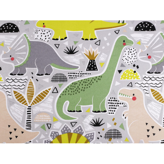 Țesătură / pânză din bumbac dinozaur - 1 m | Mimib