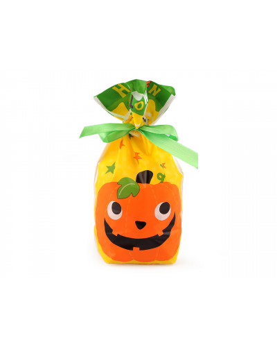 Punga produse alimentare cu panglică din satin Halloween 15x22,5 cm - 5 buc. | Mimib