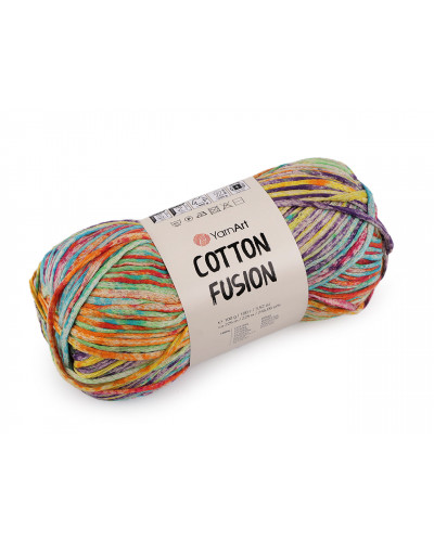 Fire de tricotat din bumbac Cotton Fusion 100 g - 1 buc. | Mimib