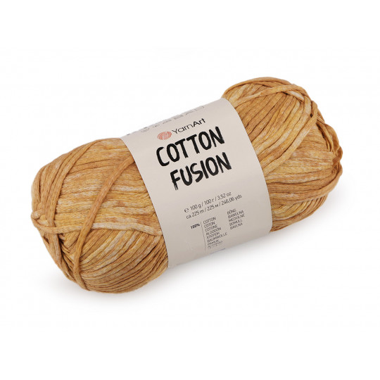 Fire de tricotat din bumbac Cotton Fusion 100 g - 1 buc. | Mimib