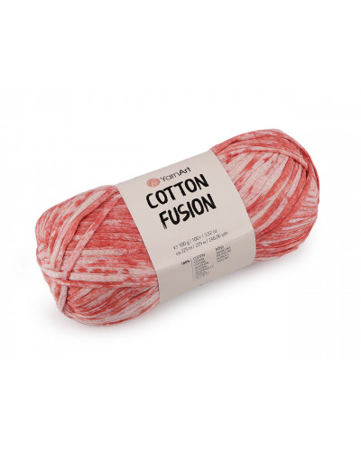 Fire de tricotat din bumbac Cotton Fusion 100 g - 1 buc. | Mimib