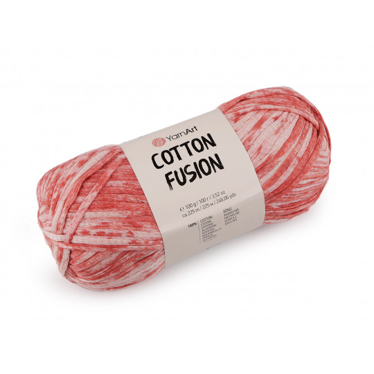 Fire de tricotat din bumbac Cotton Fusion 100 g - 1 buc. | Mimib