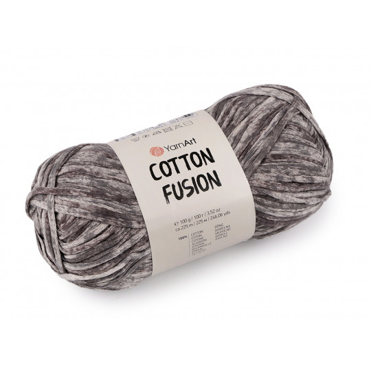 Fire de tricotat din bumbac Cotton Fusion 100 g - 1 buc. | Mimib