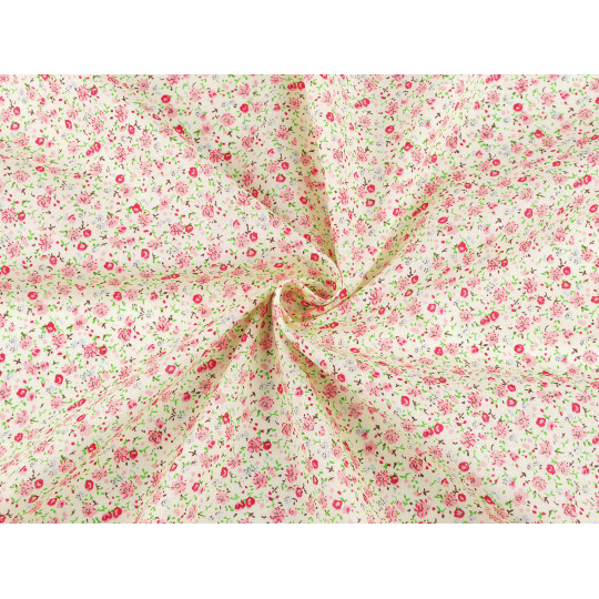 Țesătură de bumbac cu flori mici - 1 m | Mimib
