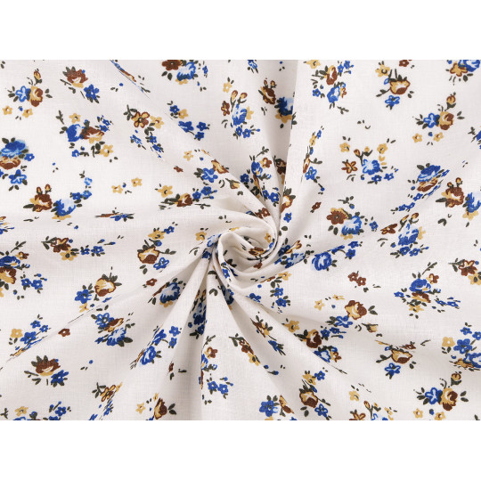 Țesătură de bumbac / pânză cu flori mici - 1 m | Mimib