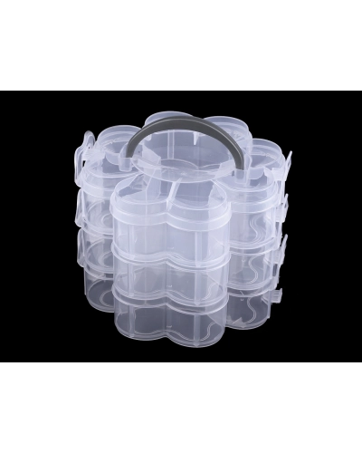 Cutie din plastic / organizator pliabil 3 etaje - 1 buc. | Mimib