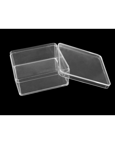 Cutie plastic cu capac 9,5x9,5x4 cm - 1 buc. | Mimib