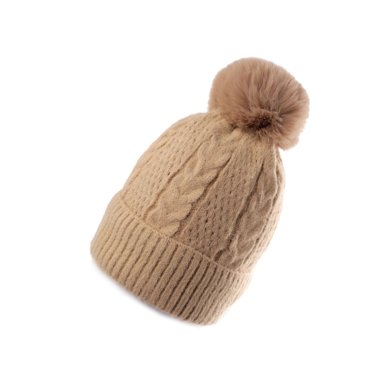 Căciulă de iarnă cu pompon pentru femei/fete Emi Ross - 1 buc. | Mimib