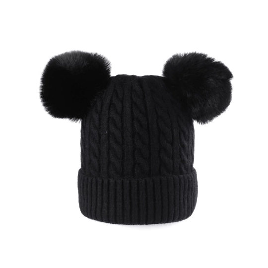 Căciulă de iarnă cu pompon pentru femei/fete Emi Ross - 1 buc. | Mimib