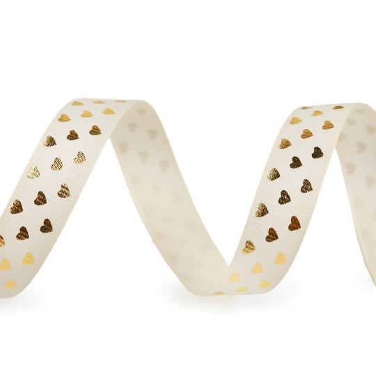 Panglică ripsată inimioare,15 mm - 5 m | Mimib Panglică ripsată inimioare,15 mm - 5 m | Mimib