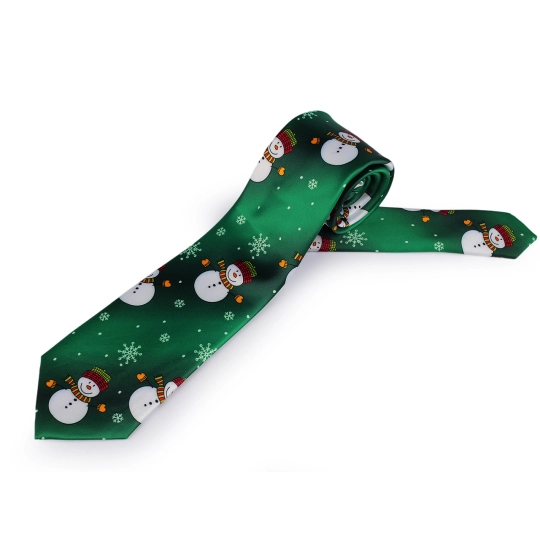 Cravată satinat[ de Crăciun - 1 buc. | Mimib