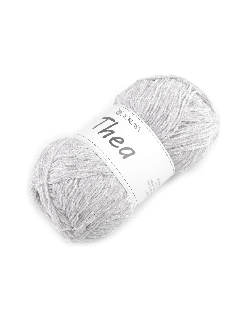 Fire de tricotat chenille cu lurex Thea 100 g - 1 buc. | Mimib