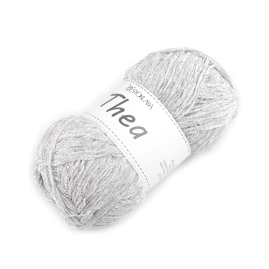 Fire de tricotat chenille cu lurex Thea 100 g - 1 buc. | Mimib