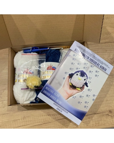 Mimib BOX, set de croșetat PINGUIN | Mimib