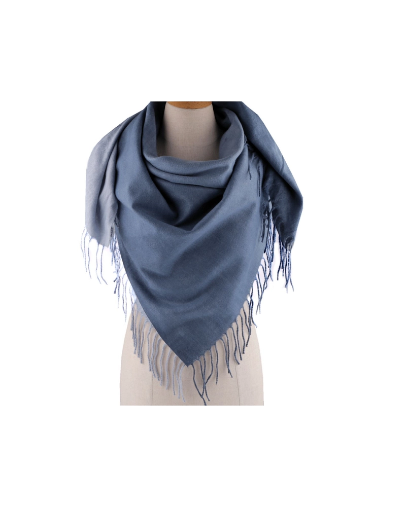 Veľká teplá šatka / pléd so strapcami, ombré 100x105 cm - 1 ks | Mimib Veľká teplá šatka / pléd so strapcami, ombré 100x105 cm - 1 ks | Mimib