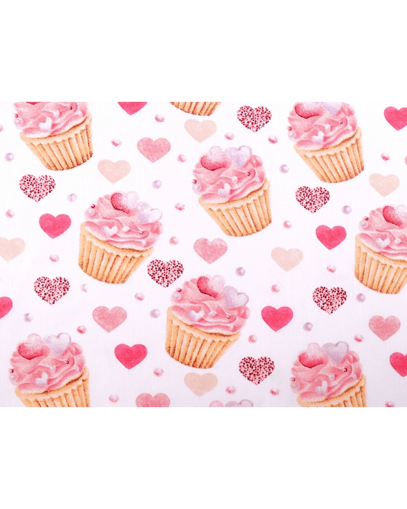 Bavlnená látka / plátno cupcake - 1 m | Mimib