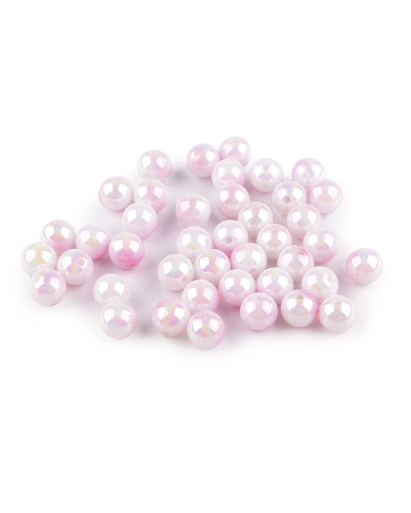 Plastové korálky s mermaid efektom Ø10 mm - 20 g | Mimib Plastové korálky s mermaid efektom Ø10 mm - 20 g | Mimib