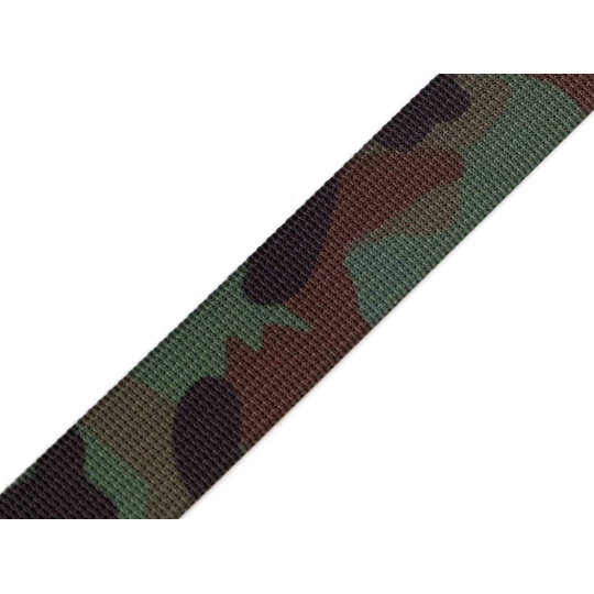 Chinga camuflaj două fețe lățime 25 mm - 1 m | Mimib