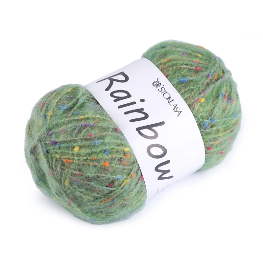 Pletacia priadza mohérová Rainbow 100 g - 1 ks | Mimib