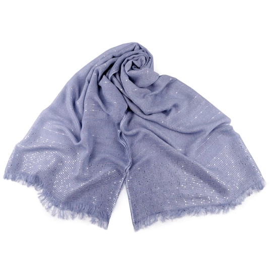 Šatka / šál s flitrami 80x185 cm - 1 ks | Mimib