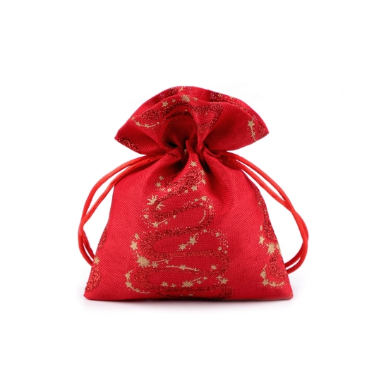 Saculet cadou de Craciun 10x13 cm - 1 buc. | Mimib