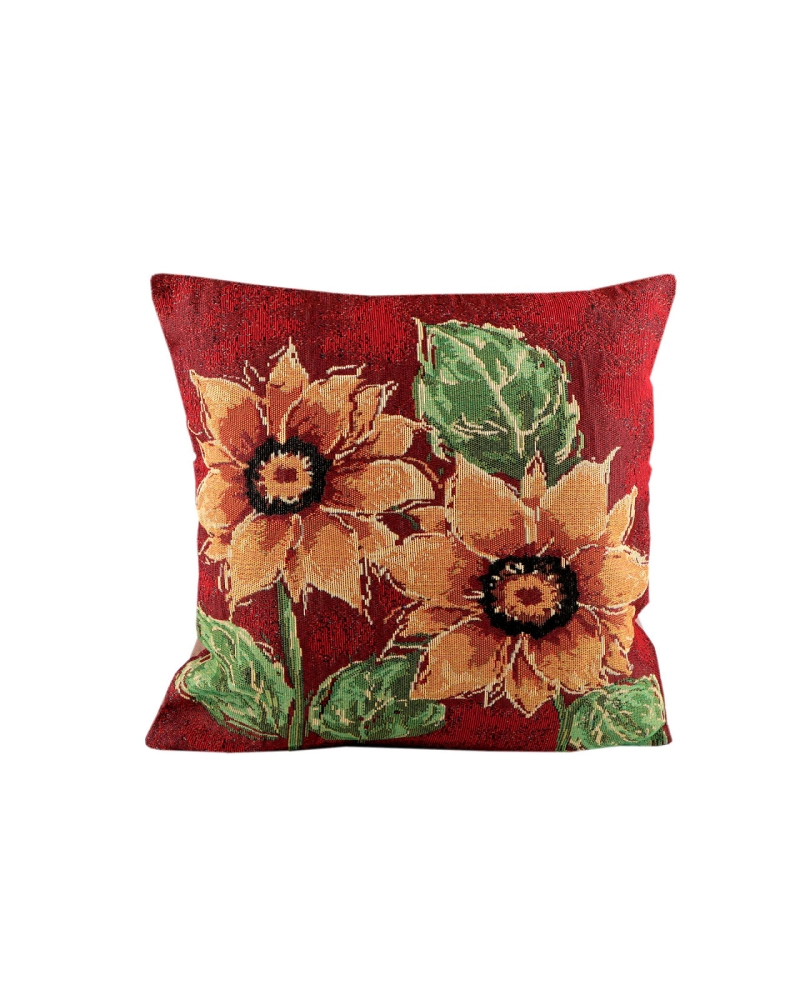 Gobelínová obliečka na vankúš slnečnice 45x45 cm - 1 ks | Mimib Gobelínová obliečka na vankúš slnečnice 45x45 cm - 1 ks | Mimib